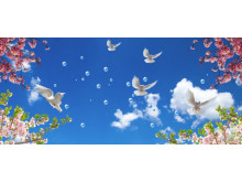 3D потолок 55
